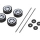 thumbnail image 3 of 4x 1/64 Diecast Racing Model Car Alloy Rubber Wheel & Neumáticos Repuestos G1 perfke neumáticos de ruedas de coche, 3 of 7