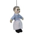 thumbnail image 2 of Poupée effrayante suspendue au visage fissuré avec son,Décoration d'intérieur pour Halloween, par Way To Celebration, 2 of 5