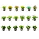 thumbnail image 4 of Matsuzay Árbol de dinero artificial ecológico verde en maceta, durabilidad duradera, apariencia realista Decoración Rosa roja, 4 of 6