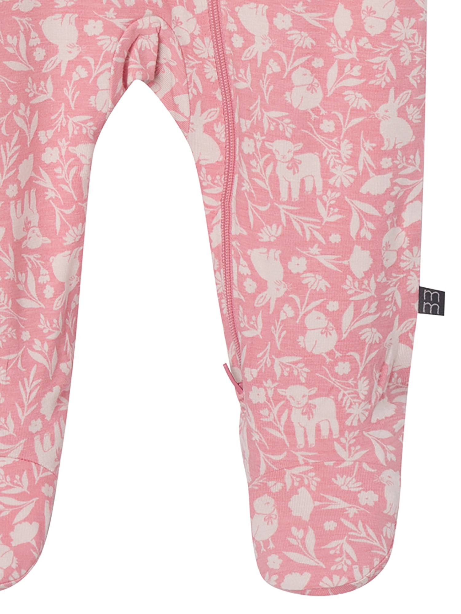 Modern Moments by Gerber Baby Neutral Viscose Easter Two-Way Zip Sleep 'N Play Footed Pajamas, Sizes Newborn - 6/9 Months