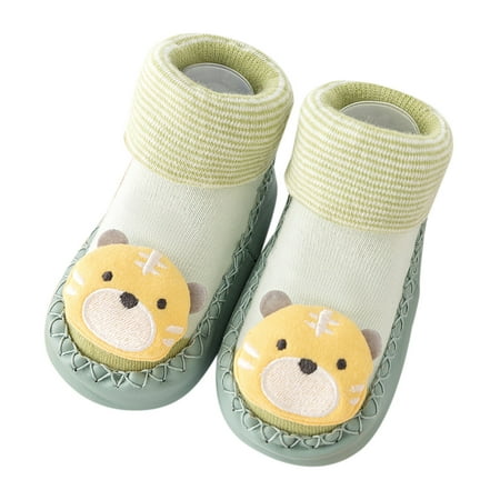 

Yinguo Spring Children Toddler Shoes Boys And Girls Cute Cartoon Bunny Cat Pattern Floor Sports Non Slip And Comfortable Green 12
