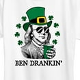 thumbnail image 3 of Instant Message - St. Paddy's Ben Drankin - Women's Short Sleeve Graphic T-Shirt, 3 of 6