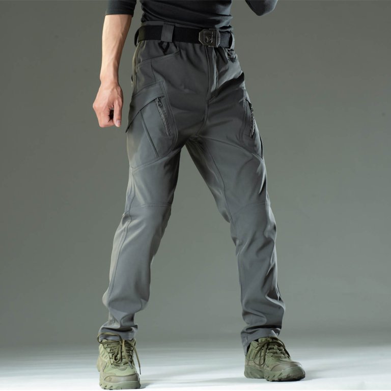 tklpehg Mens Cargo Pants Solid Color Fashion Long Pants Casual Cargo Loose  Sport Pockets Long Pants Trousers