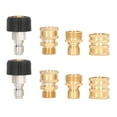 thumbnail image 2 of Juego de 8 adaptadores de lavadora a presión, accesorios de acoplamiento rápido, conector rápido de metal para lavadora de coche., 2 of 14