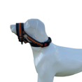 thumbnail image 1 of Dog Muzzle, [Upgraded] Nylon Soft Muzzle Anti-Biting Barking Secure, with Reflective Strip & Overhead Strip (Orange，L), 1 of 4
