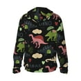 thumbnail image 3 of Sigee Cute Dinosaurs Print UPF50+ Men's Sun Protection Hoodie Shirt SPF UV Shirt Long Sleeve Fishing Outdoor Lightweight, S-3XL, 3 of 9