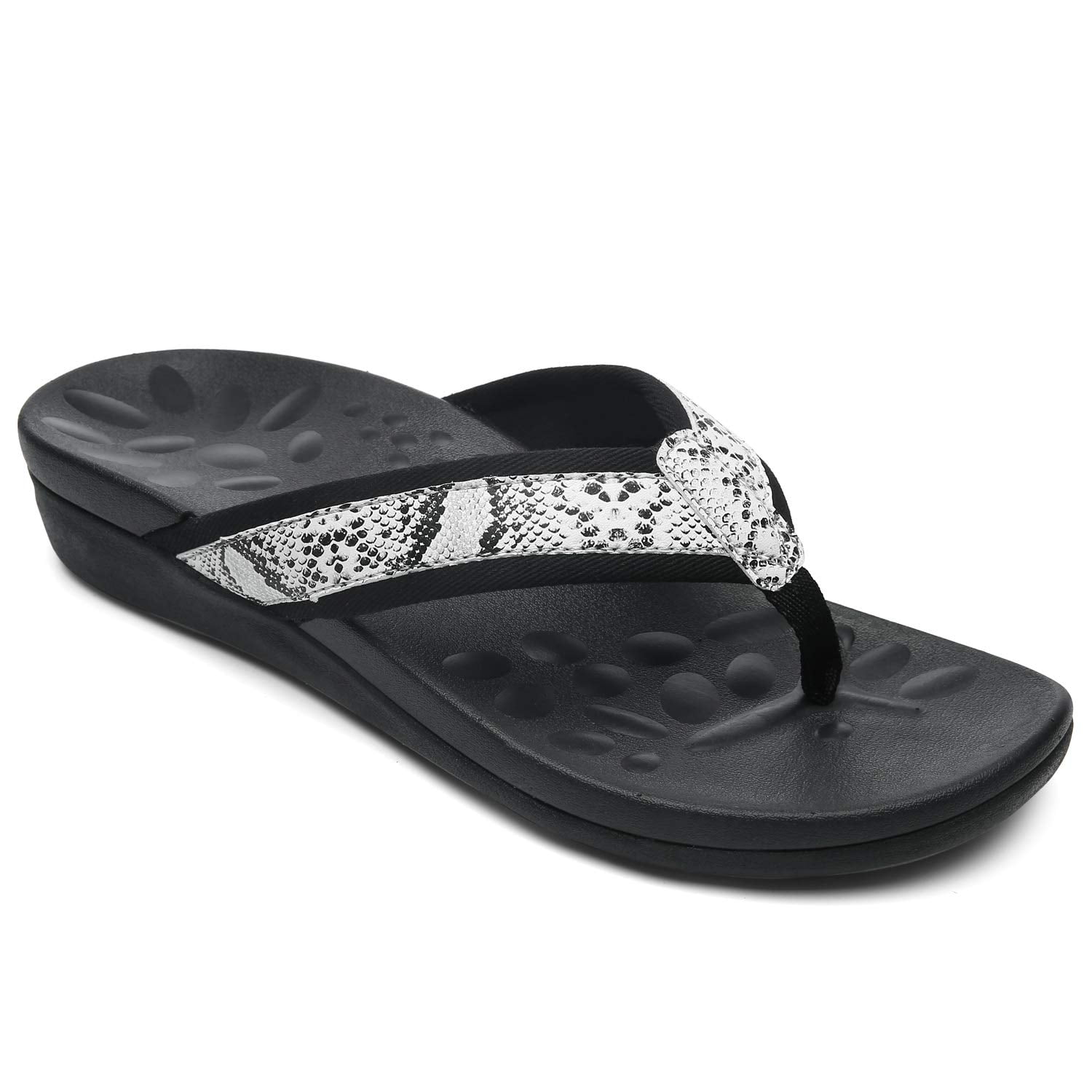 MEGNYA Orthotic Flip Flops For Women,Plantar Fasciitis Sandals For Flat