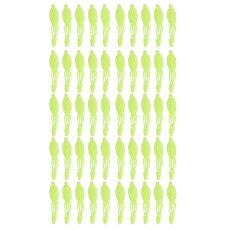 Yellow Artificial Simulation Worm for Outdoor Fishing Lures Multi-Tailed Soft Bait Sarapandan