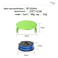 ALLTIMES String Trimmers Replacement Spool Cap Spool Line for
