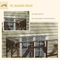 thumbnail image 5 of PawHut Catio Playground Outdoor Cat Enclosure, Wooden Outdoor Cat House Weatherproof for Multiple Cats, Shelves & Bridges, Coffee Brown, 5 of 9