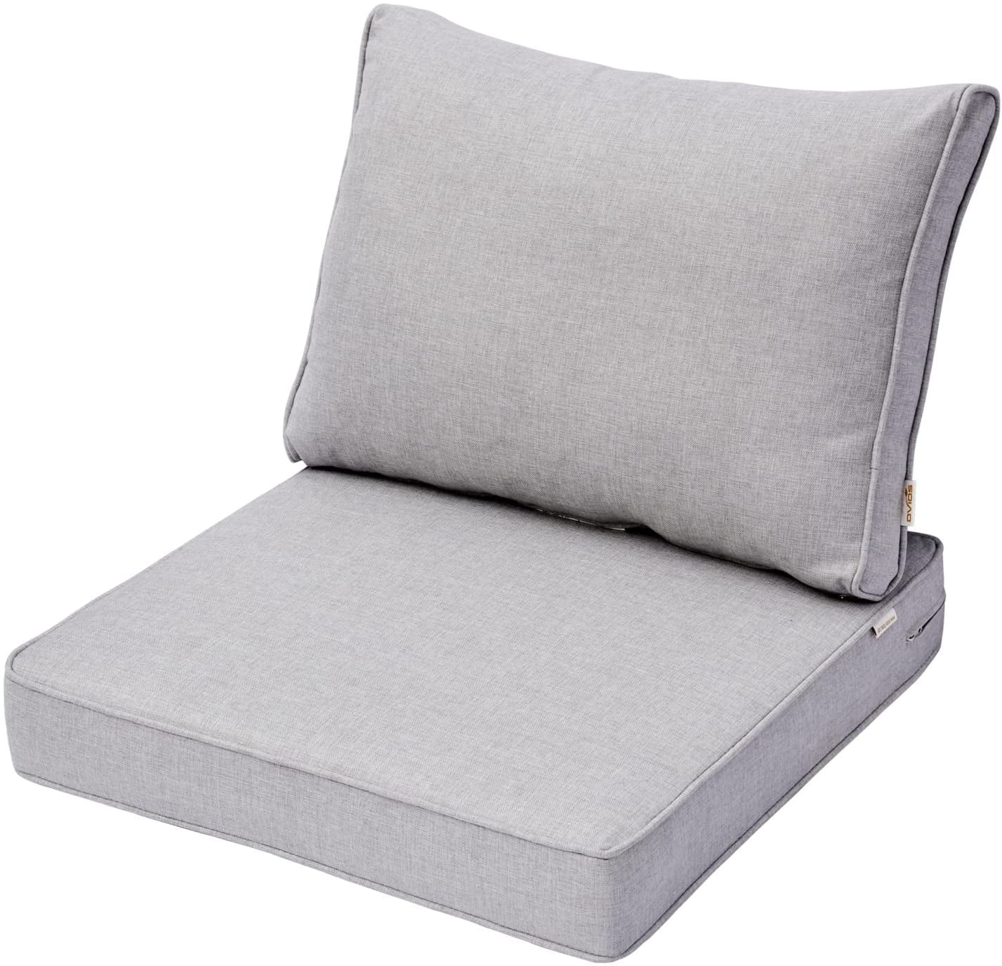 Ovios Back and Seat Cushion Set for Outdoor Furniture, 2Piece Replacement Cushions for Deep