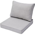 thumbnail image 1 of Ovios Back and Seat Cushion Set for Outdoor Furniture, 2-Piece Replacement Cushions for Deep Seating Patio Chair, Outside Pads for Porch, Deck and Garden Seats, 1 of 6