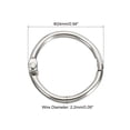 thumbnail image 2 of Unique Bargains Metal Binder Rings, Silver Tone, 100 Count, 100 Pack, 2 of 5