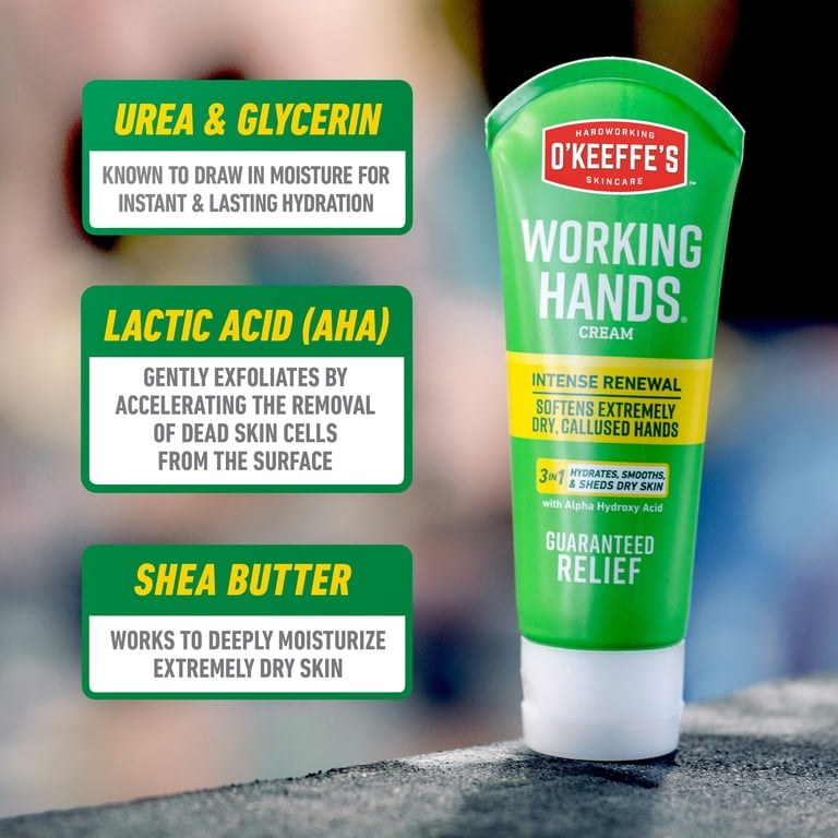 O'Keeffe's Working Hands Intense Renewal Hand Cream, 3oz Tube