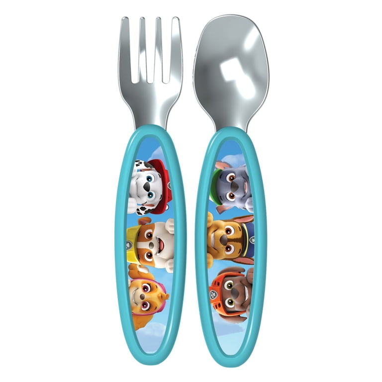 Playtex Paw Patrol Spoon and Fork Set, Blue photo 1