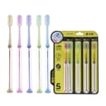 thumbnail image 1 of 5Pcs Family Pack Toothbrushes Fashion Colors Deep Cleaning Ultra Fine Bristles Ergonomic Brush Handle Tooth Brushes, 1 of 7
