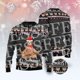 thumbnail image 3 of Suéter feo de punto con diseño de Papá Noel para Navidad, divertido, de dibujos animados de anime, estilo vintage, con grafiti, de manga larga, con estampado 3D, estilo Harajuku V8, 3 of 5