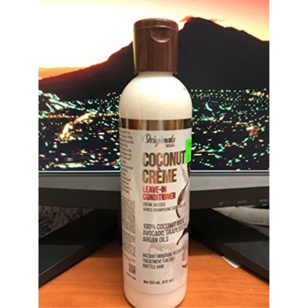 africa's best originals coconut creme leave - in conditioner 100% pure coconut milk, avocado, grapeseed and argan oils