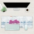 thumbnail image 2 of Cherry Blossom Tree Oil Ink Painting Extended Gaming Mouse Pad Large 31.5"x11.8" Big Mouse Pad, NonSlip Base, Stitched Edge, Long Computer Keyboard Mat for Home Office Work, 2 of 6