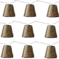 thumbnail image 5 of Outdoor Patio Decorative Lantern Rattan String Lights - 15LEDs/15FT Rattan Wire Ball Style, Battery Operated Indoor Outdoor Waterproof Patio String Light for Home Pergola Porch Party Backyard Camping, 5 of 5