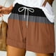 thumbnail image 3 of Pantalones Cortos Sueltos para Mujeres de Verano Impreso Encaje Hasta Bolsillo Elástico Pantalones Cortos Casuales Poliéster, Moda Pantalones Cortos de Verano para Uso Diario Y de Ocio, 3 of 5
