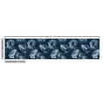 thumbnail image 3 of Ambesonne Floral Fabric by the Yard Upholstery, Nostalgia Art Peony Flowers, 3 Yards, Dark Slate Blue, 3 of 5
