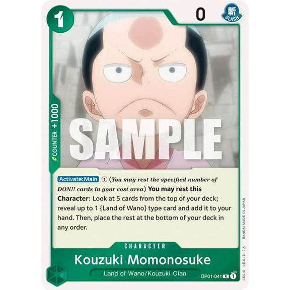 One Piece Romance Dawn Rare Kouzuki Momonosuke OP01-041