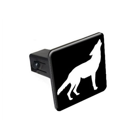 Wolf Howling Tow Hitch Cover