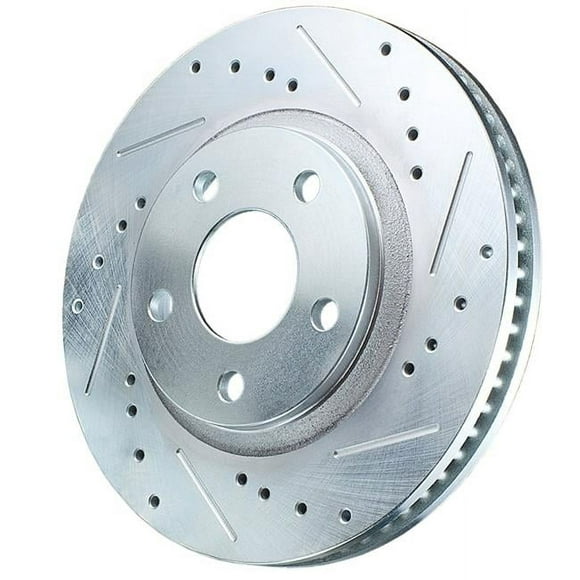PowerStop AR85116XL Super Duty Rear Left Evolution Drilled & Slotted Rotor for 2005-2012 Ford F-350
