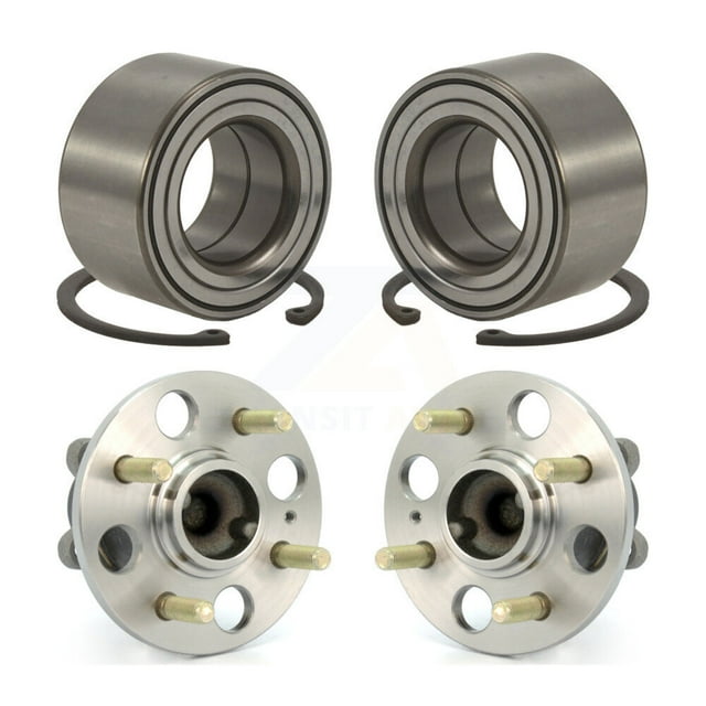 Kugel Front Rear Wheel Bearing and Hub Assembly Kit for Car Hyundai Accent Kia Rio Rio5 - Left Right Side (Driver Passenger) K70-101569