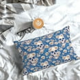 thumbnail image 5 of Sikiie white Skull daisy in water Pillow Covers, Throw Pillow Case Cushion Covers,Cushion for Bedroom,Couch,Home-14"x20", 5 of 6