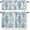 Blue, variant on Coastal Kitchen Curtains Set Small Half Curtains 24 Inches Length, Summer Beach Blue Teal Coral Starfish Nautical Rod Pocket Window Treatment Bedroom Tiers and Valance Set for Cafe Bathroom
