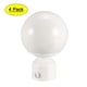 thumbnail image 1 of Extremos de varilla de cortina de hierro en forma de bola para pole de drapeado de 28mm blanco 90mm x 60mm 4 Pcs, 1 of 6