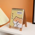 thumbnail image 2 of Calendrier de Bureau 2022 Mini Notes Mémo Filaires Calendrier Rabattable 5.4 Pouces x 3.9 Pouces - Joyeux (Oct. 2021 à Déc. 2022), 2 of 7