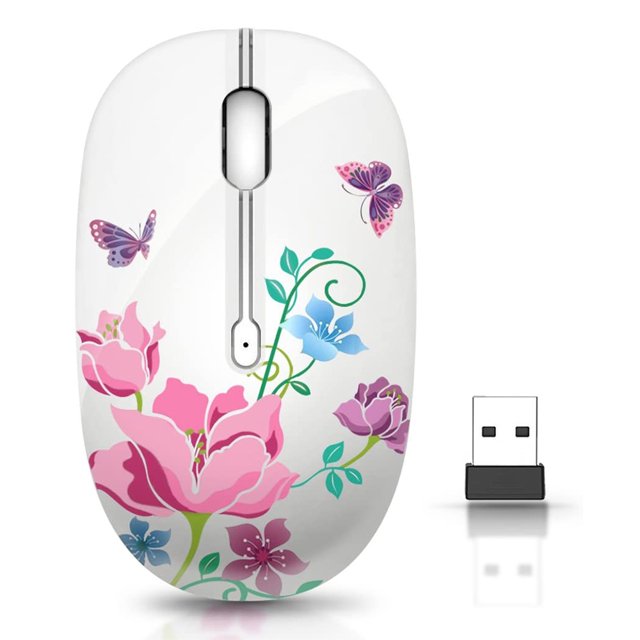 Wireless Mouse Bluetooth dual-mode for PC, Laptop, Notebook, Computer, MacBook, Less Noise, Portable Mobile Optical Mice