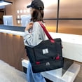 thumbnail image 1 of Fiudx Liquidación de ahorros de verano Bolsa de viaje grande, Bolsa de gimnasio expandible, Bolsas de viaje para mujeres con bolsillo húmedo en la manga del carro, Bolsas de viaje de viaje, 1 of 7