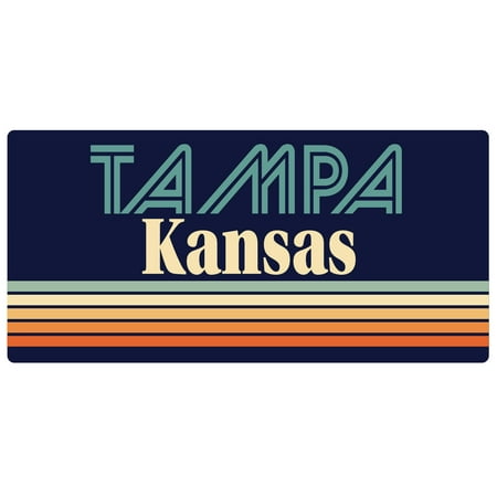 

Tampa Kansas 5 x 2.5-Inch Fridge Magnet Retro Design