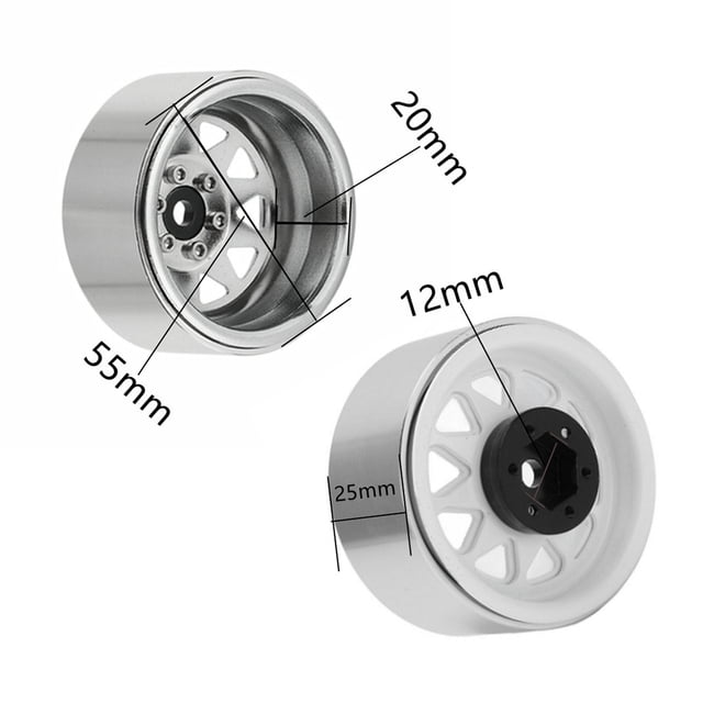 Wheel Rim,Car Alloy Redcat 1/10 Rim Hub Rim Beadlock 2.2in Wheel 1/10 Remote Hub 4pcs Hub Car Beadlock Wheel Rims Wheel Rim Axi03007 Redcat Beadlock 2.2in 90046 Axi03007 Scx10 90046 4pcs Scx10