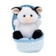 thumbnail image 1 of Plushland Animal de peluche de 6.0 in con cremallera sorpresa para esconder huevos, regalo inspirado en primavera para niñas y niños, cumpleaños, día de la madre (vaca), 1 of 4