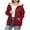 Red coat for women, variant on jtjvou Hoodies for Women Winter Fleece Sweatshirt - Full Zip Up Thick Lined Hooded Jacket Black XXXXL