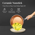 thumbnail image 5 of Gotham Steel Diamond Hammered Nonstick Pots and Pans 10 Piece Ceramic Kitchen Cookware Set Copper, 5 of 9