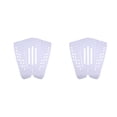 thumbnail image 1 of Eigraketly Almohadilla trasera Estera de surf Suministros de surf Accesorios deportivos Superficie hueca multicolor Almohadillas para pies que Blanco 2piezas, 1 of 6