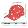 thumbnail image 3 of Yiaed Cartoon Rooster Print Cap Adjustable Size for Running Workouts and Outdoor Activities All Seasons, 3 of 8