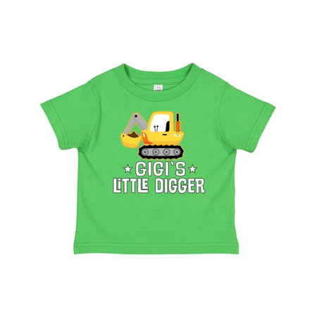 

Inktastic Gigi Little Digger Construction Truck Gift Toddler Boy Girl T-Shirt