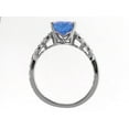 thumbnail image 3 of Tommaso Design� Oval 9x7mm Genuine Blue Topaz Ring, 3 of 9