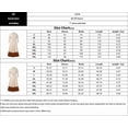 thumbnail image 6 of AURA Womens Pleated A Line Midi Dress Suit Collar Puff Nine Point Sleeves High Waist Sizes S 5XL, 6 of 6