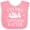 Pink and White, variant on Inktastic Whitewater Rafting Water Sports Boys or Girls Baby Bib