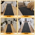 thumbnail image 4 of Ottomanson Plush Area Rug 2'7" x 5' – Soft Non-Slip Washable Accent Rug, Charcoal, 4 of 9