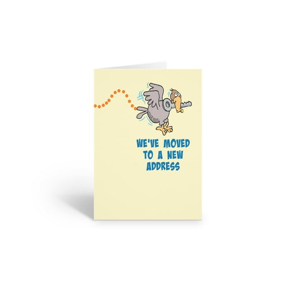 Stonehouse Collection | Funny New Address Cards | Buzzard Moving Cards | 10 Boxed Moving Announcement Cards & Envelopes - USA Made