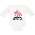 thumbnail image 3 of Inktastic My Mimi Loves Me Llama Girls Long Sleeve Baby Bodysuit, 3 of 5